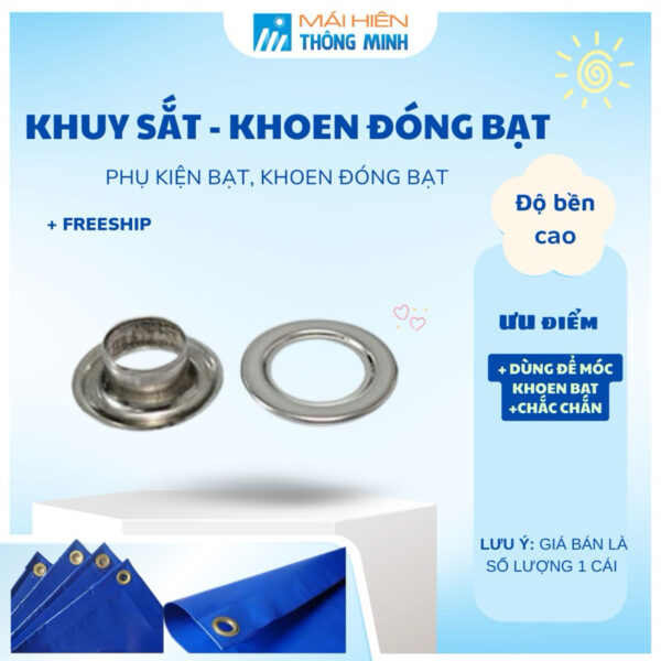 Khoen/ khuy vòng đóng bạt, bấm bạt