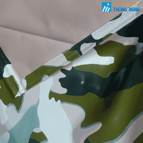 Bạt PVC Rằn Ri che nắng, che mưa Miễn Phí May Viền Đóng Khoen